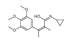 N-cyclopropyl-2-methyl-3-(3,4,5-trimethoxyphenyl)but-2-enamide Structure