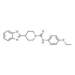 1-Piperidinecarboxamide,4-(2-benzoxazolyl)-N-(4-ethoxyphenyl)-(9CI) structure