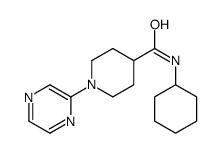4-Piperidinecarboxamide,N-cyclohexyl-1-pyrazinyl-(9CI) picture
