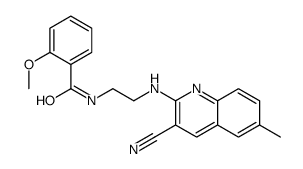 Benzamide, N-[2-[(3-cyano-6-methyl-2-quinolinyl)amino]ethyl]-2-methoxy- (9CI) Structure