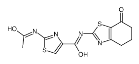 4-Thiazolecarboxamide,2-(acetylamino)-N-(4,5,6,7-tetrahydro-7-oxo-2-benzothiazolyl)-(9CI) Structure