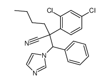 2-(2,4-dichloro-phenyl)-2-(imidazol-1-yl-phenyl-methyl)-hexanenitrile结构式