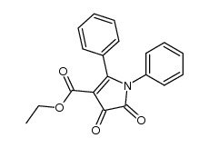 ethyl 4,5-dioxo-1,2-diphenyl-4,5-dihydro-1H-pyrrole-3-carboxylate Structure