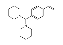 1-[piperidin-1-yl-(4-prop-1-enylphenyl)methyl]piperidine结构式