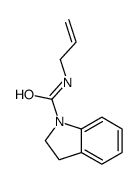N-prop-2-enyl-2,3-dihydroindole-1-carboxamide结构式
