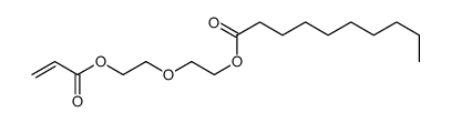 2-(2-prop-2-enoyloxyethoxy)ethyl decanoate Structure