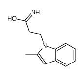 3-(2-methylindol-1-yl)propanamide Structure