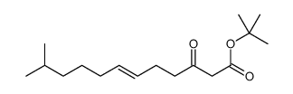 tert-butyl 11-methyl-3-oxododec-6-enoate结构式