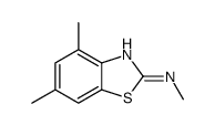 2-Benzothiazolamine,N,4,6-trimethyl-(9CI) structure