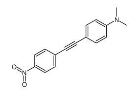 N,N-dimethyl-4-[2-(4-nitrophenyl)ethynyl]aniline Structure