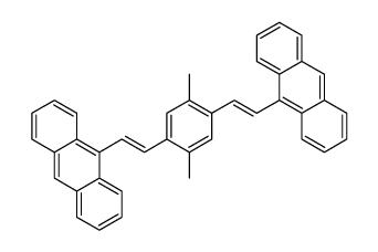 9-[2-[4-(2-anthracen-9-ylethenyl)-2,5-dimethylphenyl]ethenyl]anthracene Structure