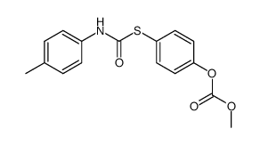 Carbonic acid methyl ester 4-p-tolylcarbamoylsulfanyl-phenyl ester结构式