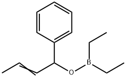 Diethyl[(1-phenyl-2-butenyl)oxy]borane Structure