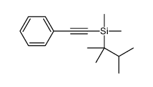 2,3-dimethylbutan-2-yl-dimethyl-(2-phenylethynyl)silane结构式