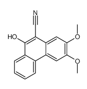 10-hydroxy-6,7-dimethoxyphenanthrene-9-carbonitrile Structure