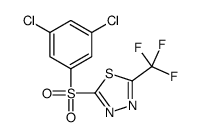 2-(3,5-dichlorophenyl)sulfonyl-5-(trifluoromethyl)-1,3,4-thiadiazole Structure