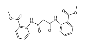 N,N'-di-2-carbomethoxyanilide of malonic acid结构式