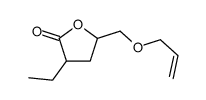 3-ethyl-5-(prop-2-enoxymethyl)oxolan-2-one结构式