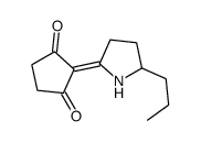 2-(5-propylpyrrolidin-2-ylidene)cyclopentane-1,3-dione Structure