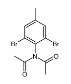 N-acetyl-N-(2,6-dibromo-4-methylphenyl)acetamide结构式