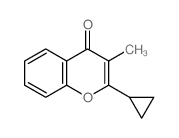 2-cyclopropyl-3-methyl-chromen-4-one结构式