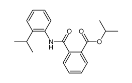 N-(2-Isopropyl-phenyl)-phthalamic acid isopropyl ester Structure