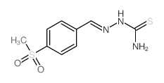 Hydrazinecarbothioamide,2-[[4-(methylsulfonyl)phenyl]methylene]- structure