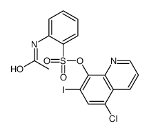 (5-chloro-7-iodoquinolin-8-yl) 2-acetamidobenzenesulfonate结构式