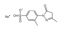3-Methyl-4-(3-methyl-5-oxo-2-pyrazolin-1-yl)benzenesulfonic acid sodium salt结构式