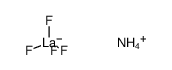 ammonium tetrafluorolanthanate(III) Structure