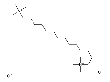 HEXAMETHYLTETRADECAMETHYLENEBISAMMONIUMCHLORIDE structure