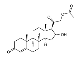 16α-羟基脱氧皮质酮21-乙酸盐结构式