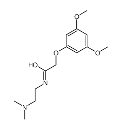 2-(3,5-dimethoxyphenoxy)-N-[2-(dimethylamino)ethyl]acetamide结构式