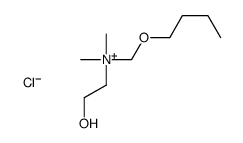 butoxymethyl-(2-hydroxyethyl)-dimethylazanium,chloride Structure
