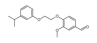3-methoxy-4-[2-(3-propan-2-ylphenoxy)ethoxy]benzaldehyde结构式