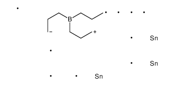 3-[bis(3-trimethylstannylpropyl)boranyl]propyl-trimethylstannane结构式