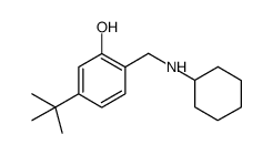 5-tert-butyl-2-[(cyclohexylamino)methyl]phenol结构式