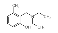 2-(diethylaminomethyl)-3-methyl-phenol结构式