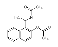 Acetamide,N-[1-[2-(acetyloxy)-1-naphthalenyl]ethyl]- structure