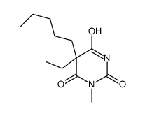 5-Ethyl-1-methyl-5-pentylbarbituric acid Structure