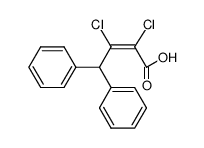 2,3-Dichlor-4,4-diphenyl-2-butensaeure结构式