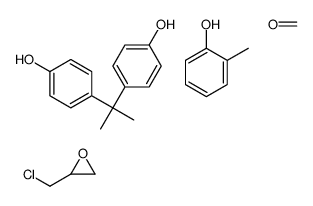 2-(chloromethyl)oxirane,formaldehyde,4-[2-(4-hydroxyphenyl)propan-2-yl]phenol,2-methylphenol结构式