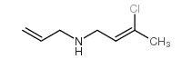 3-chloro-N-prop-2-enylbut-2-en-1-amine Structure