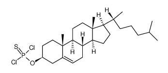 thiophosphorodichloridic acid O-cholest-5-en-3β-yl ester Structure