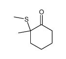 2-methyl-2-(methylthio)cyclohexanone Structure