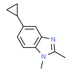 1H-Benzimidazole,5-cyclopropyl-1,2-dimethyl-(9CI) structure