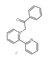 2,2'-Bipyridinium,1-(2-oxo-2-phenylethyl)-, iodide (1:1) structure