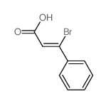 2-Propenoic acid,3-bromo-3-phenyl-, (E)- (9CI) Structure