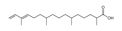 2,6,10,14-Tetramethyl-13,15-hexadiensaeure结构式