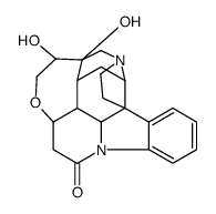 21,22-Dihydro-21,22-dihydroxystrychnidin-10-one structure